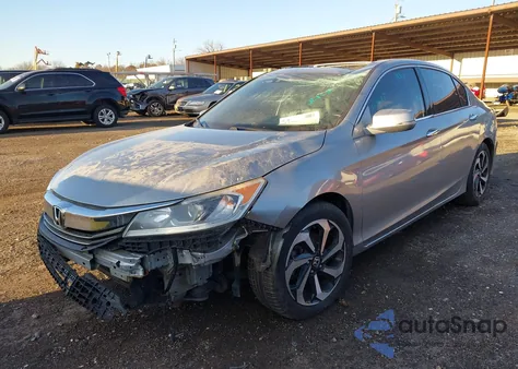 2017 Honda Accord Ex-L V6 from USA, damaged, VIN 1HGCR3F02HA021242